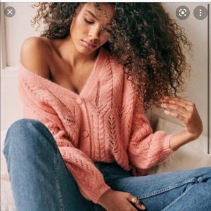 Sezane Augustino jumper peach pink